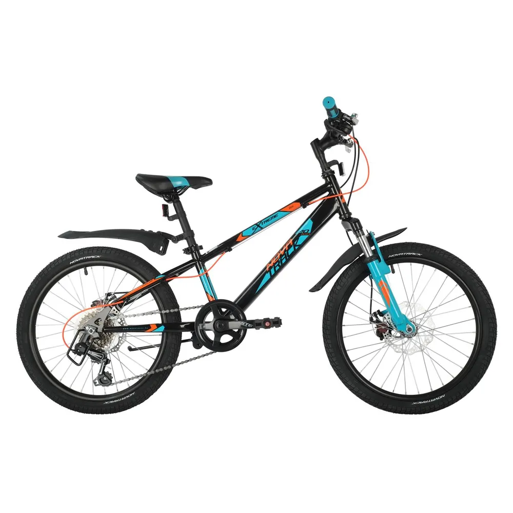 Велосипед 20 хардтейл Novatrack Extreme 6.D (2021) количество скоростей 6 рама сталь 12 черный