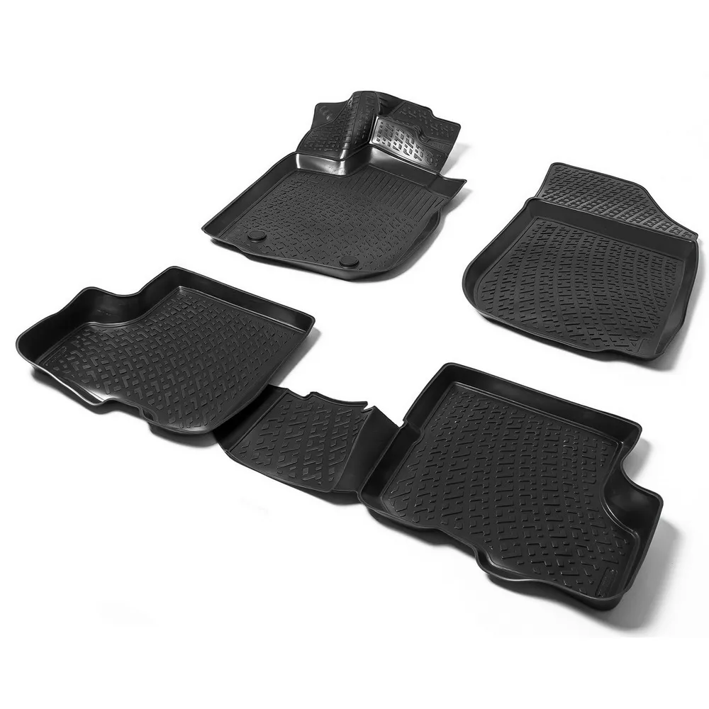 Коврики салона Renault Sandero черный полиуретан 4 части AutoFlex 99047006002