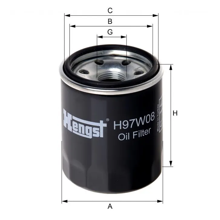 Масляный фильтр HENGST H97W08