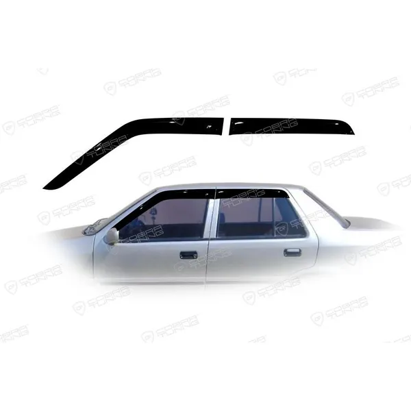 Дефлектора на окна Hyundai Excel Sd (X2) 1989-1995EuroStandard деф.окон Cobra Tuning HE25089