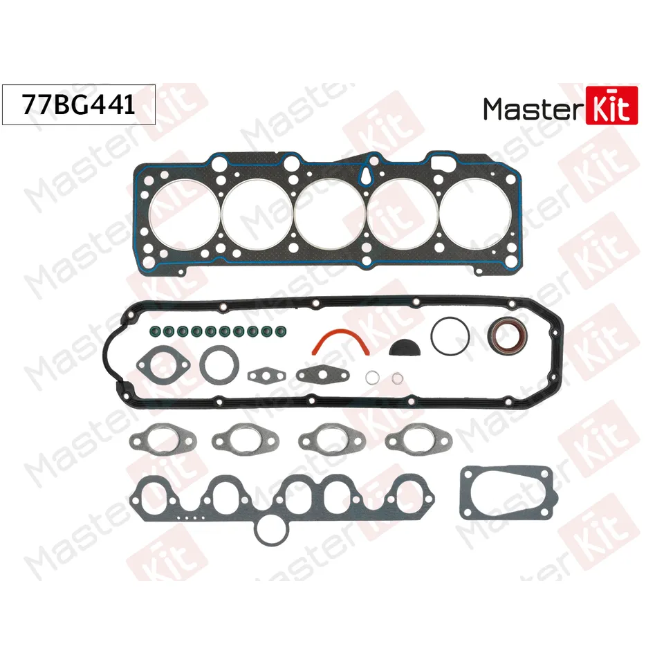 Комплект прокладок ГБЦ Audi 90 (89, 89Q, 8A, B3) KV MASTERKIT 77BG441