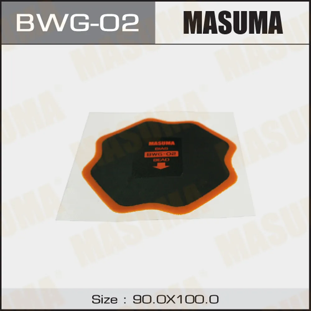 Заплатки боковых порезов D100mm. 2 слоя корда MASUMA BWG02