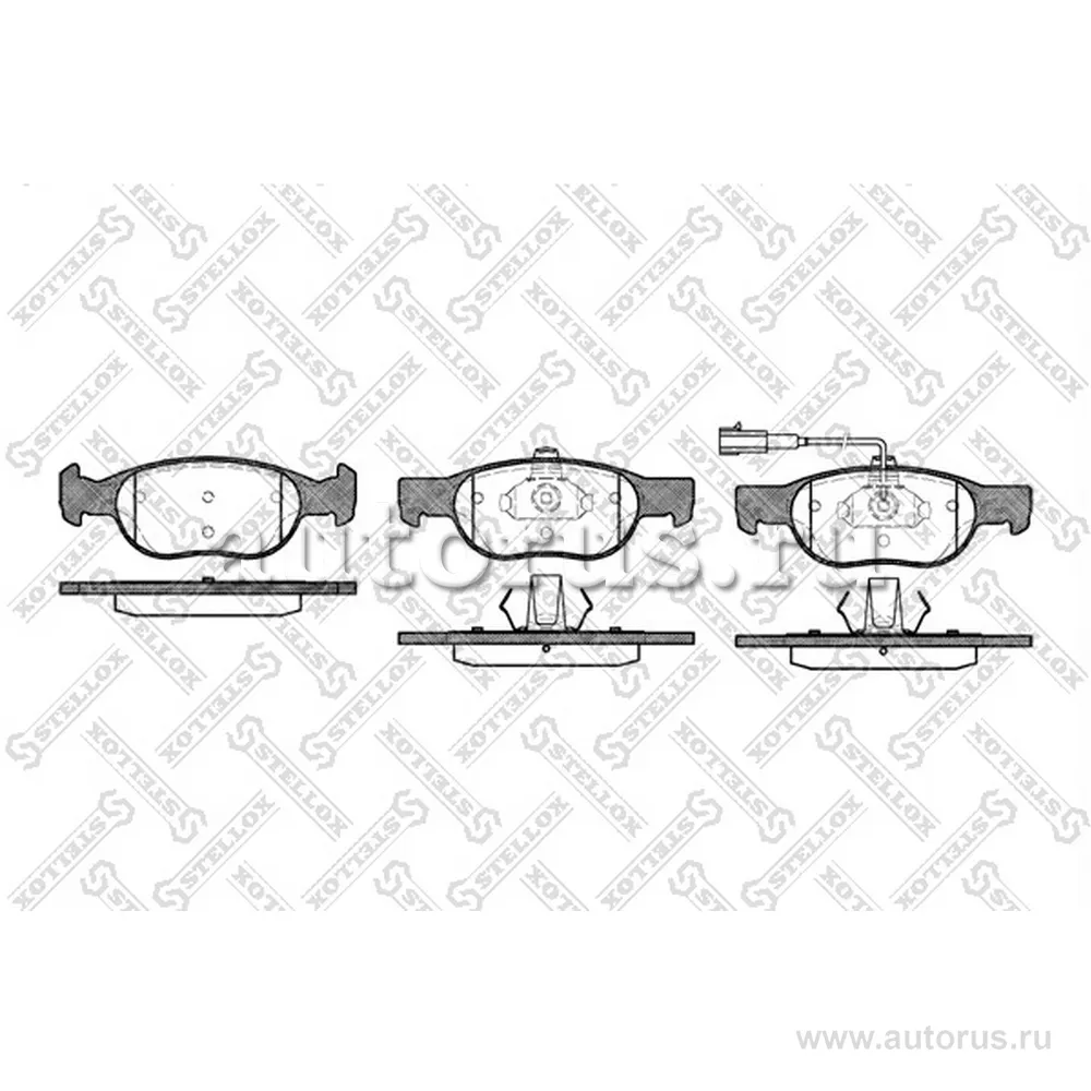 Колодки дисковые п. Fiat Brava/Bravo 1.6i 16V 103HP 96-01 STELLOX 599 031B-SX