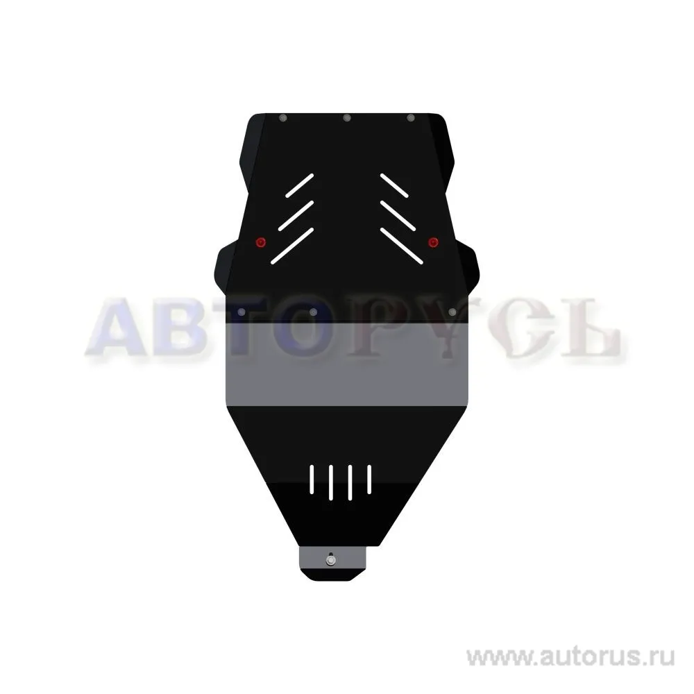 КПП и РК, NISSAN Pathfinder - для 0757 европа (R51), 2,5, 2005 - 2010, сталь 2,5 мм для NISSAN Patfainder R51 SHERIFF 15.1343
