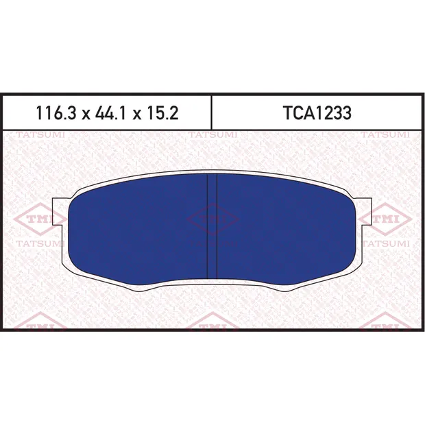 Колодки тормозные дисковые задние TOYOTA Land Cruiser 92-> TATSUMI TCA1233