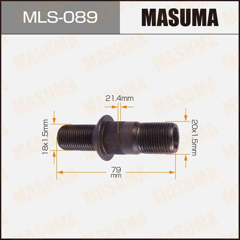 Шпилька колесная m20x1.5m18x1.5 isuzu MASUMA MLS-089