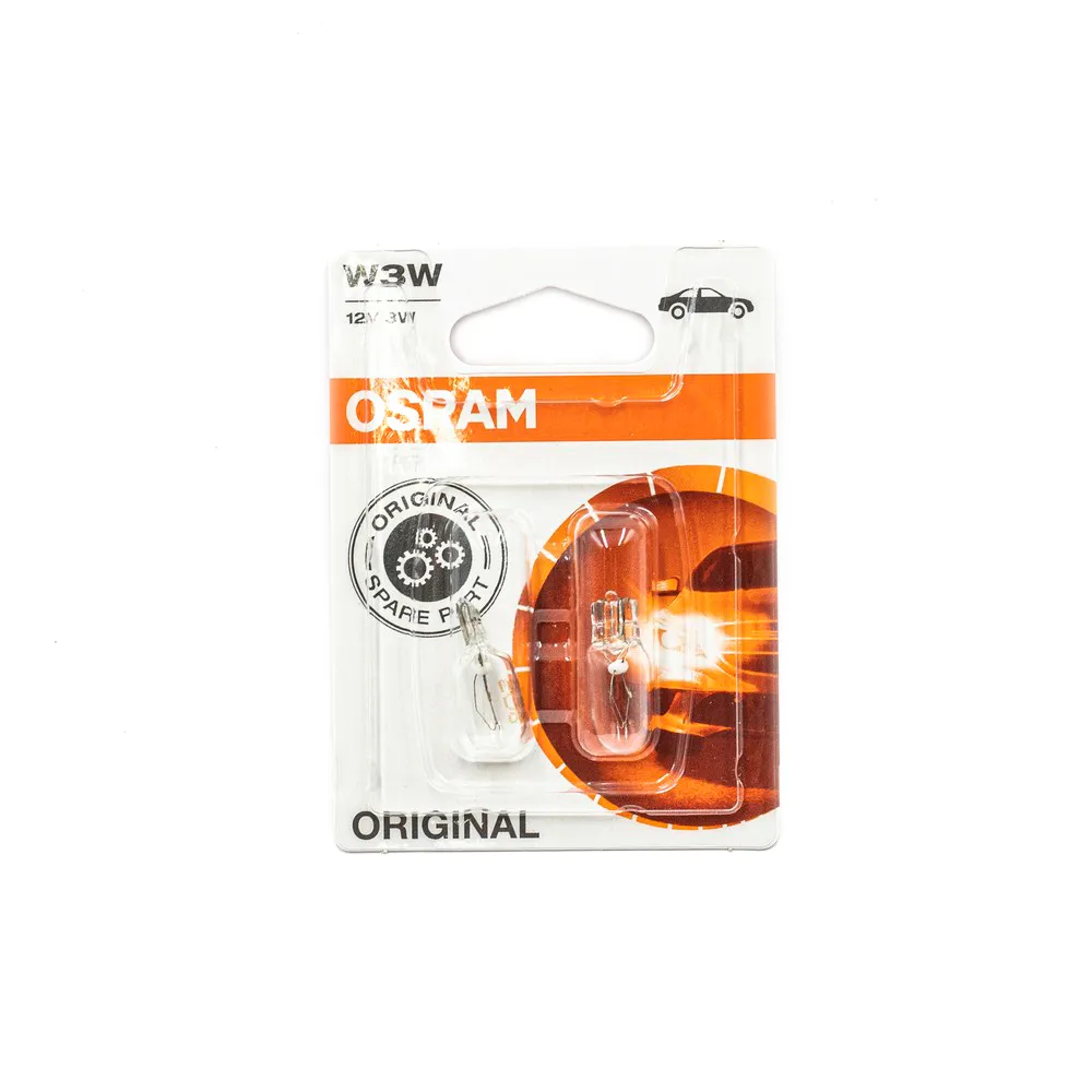 Лампа 12V 3W W2,1x9,5d OSRAM ORIGINAL LINE 2 шт. блистер 2821-02B
