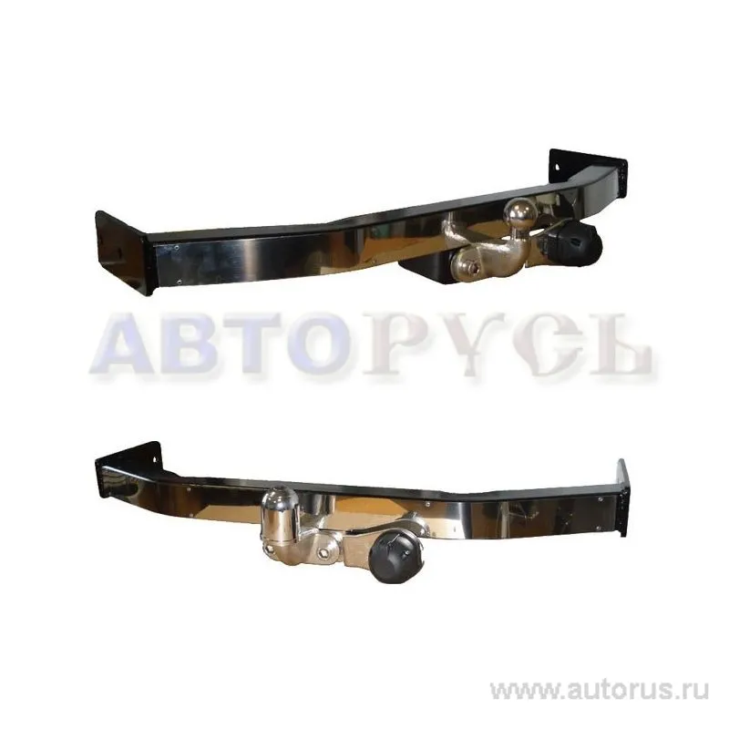 Фаркоп TOYOTA LC 120 PRADO, 03-09, LC 150 PRADO, 09-, шар F, 75/1800, с нержавеющей пластиной