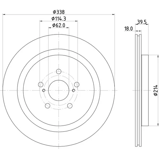 Диск тормозной задний NISSHINBO ND1138K