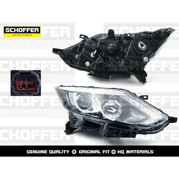 Фара правая диодная полоса Nissan Qashqai J11 (2014-2017) SCHOFFER SHF12061