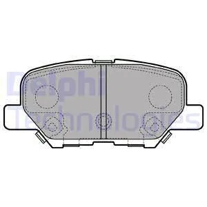 Колодки тормозные задние DELPHI LP2501