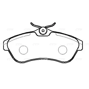 Колодки тормозные CITROEN C2 2003 ~ 2010 / C3 2002 ~ 2009 / C3 Pluri CTR GK0898