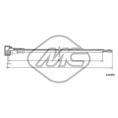 Трос спидометра 1303 KAFER MM.?1400 Metalcaucho 83645