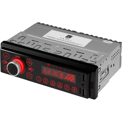 Автомагнитола МОЛОТ АРСМТ 333К 1 DIN, (4x25 Вт), AUX, SD/MMC, USB x2, BT ,красная подсветка Урал МОЛОТ АРС-МТ 333К