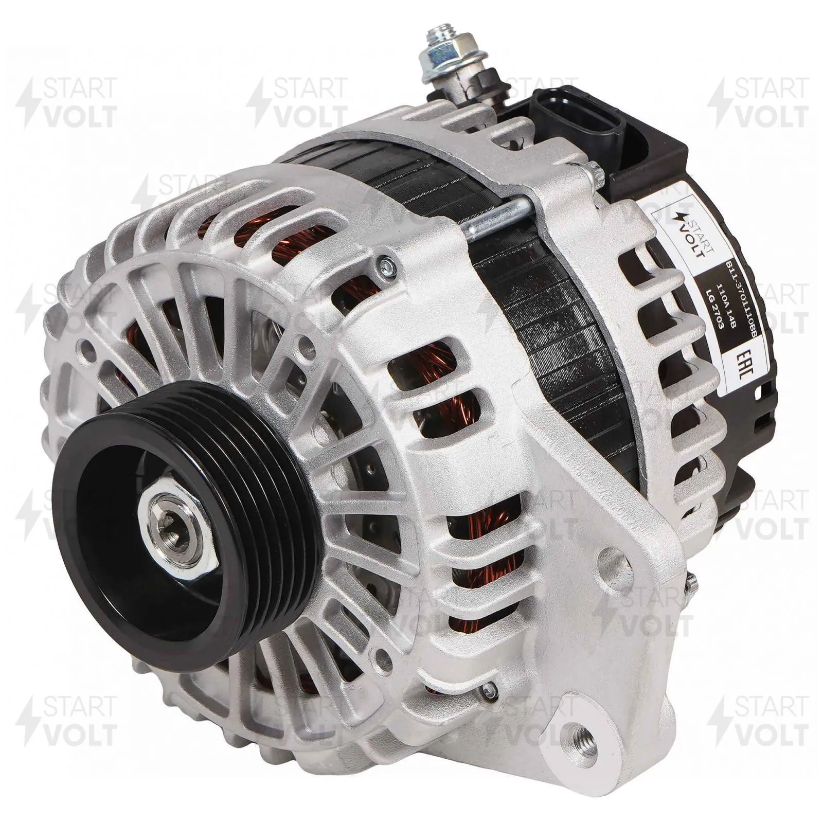 Генератор для а/м Chery Tiggo T11 (05-)/Tiggo 5 (15-) 1.6i/1.8i/2.0i 110A STARTVOLT LG 2703