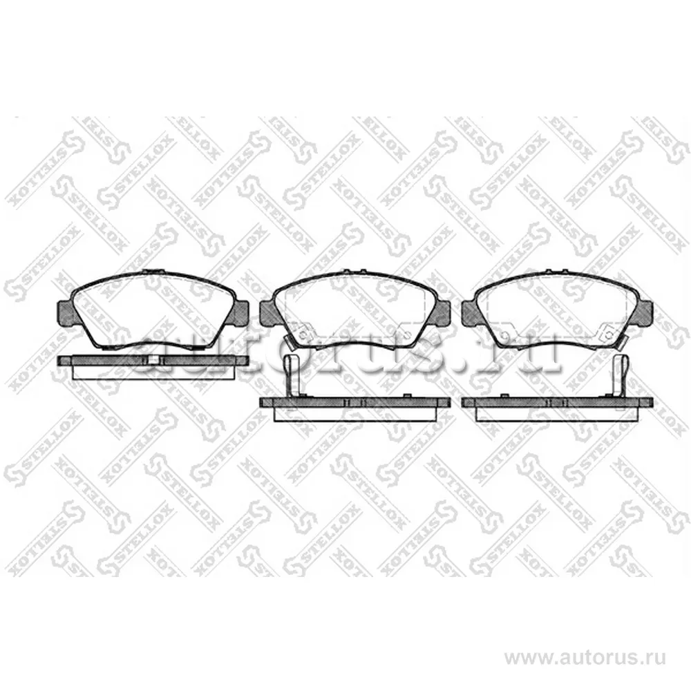 Колодки дисковые п. Honda Civic 1.4/1.6 & VT-i & VTEC 91-01/CRX 1. STELLOX 429 002B-SX