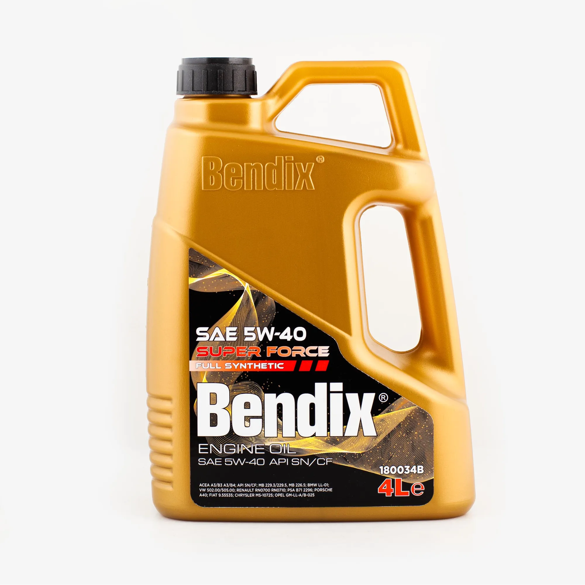 Масло моторное BENDIX SUPER FORCE 5W-40 синтетическое 4 л 180034B