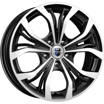 Диск литой R17 7J 5x114.3/67.1 ET35 КИК Аламида алмаз черный 66077