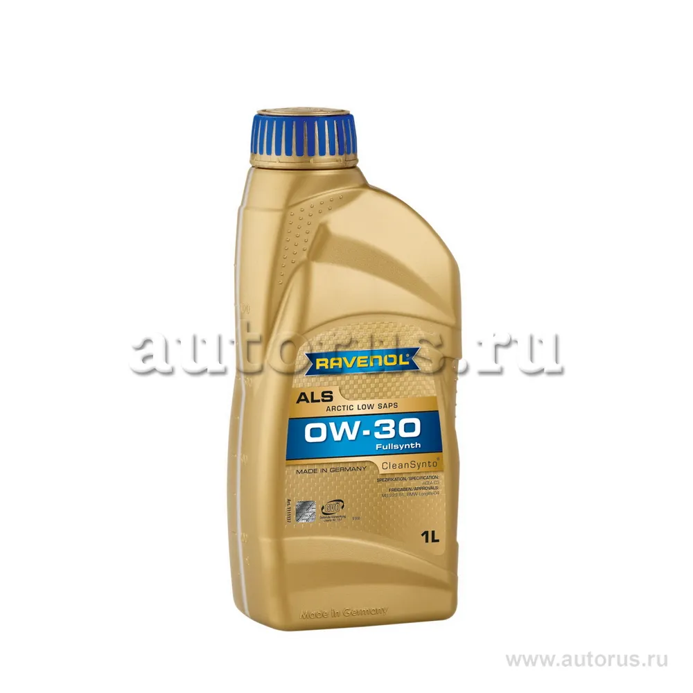 Моторное масло RAVENOL Arctic Low SAPS ALS SAE 0W-30 (1л) new 1111137-001 (4014835797710)