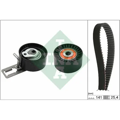 Ремень ГРМ [141 зуб., 25mm]+ 2 ролика INA 530061210