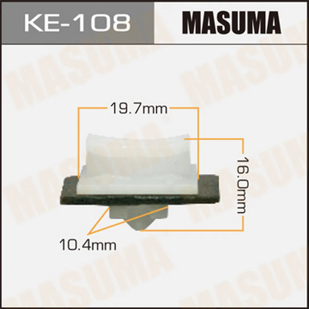 Клипса универс. 108-KE [уп.50] MASUMA KE-108