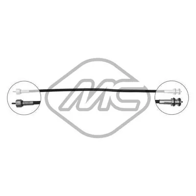 Трос спидометра BX 14-16-19DS CH. …4724 MM.??450 Metalcaucho 80786