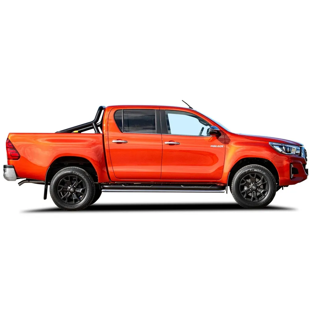 Защита штатных порогов d42 Rival для Toyota Hilux VIII (Exclusive) 2018-н.в., нерж. сталь, 2 шт., R.5722.005