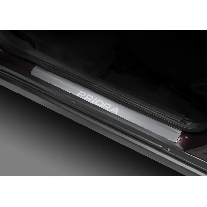 Накладки порогов RIVAL (4 шт.) Lada Priora 2007- 2018 NP.6003.3