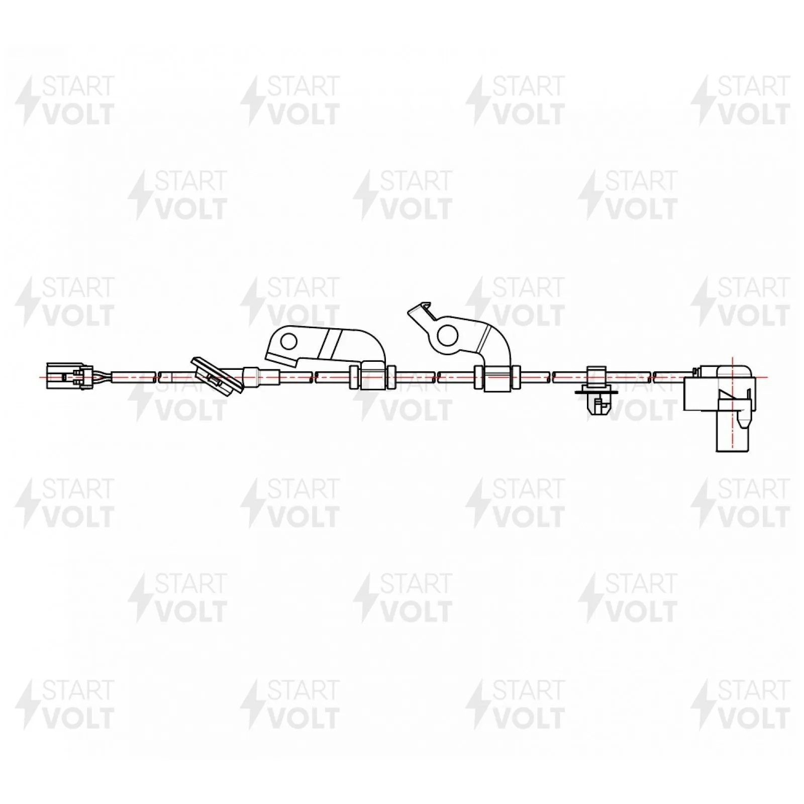 Датчик ABS задн. лев. для Mazda 6 GG (02-) STARTVOLT VS-ABS 2510