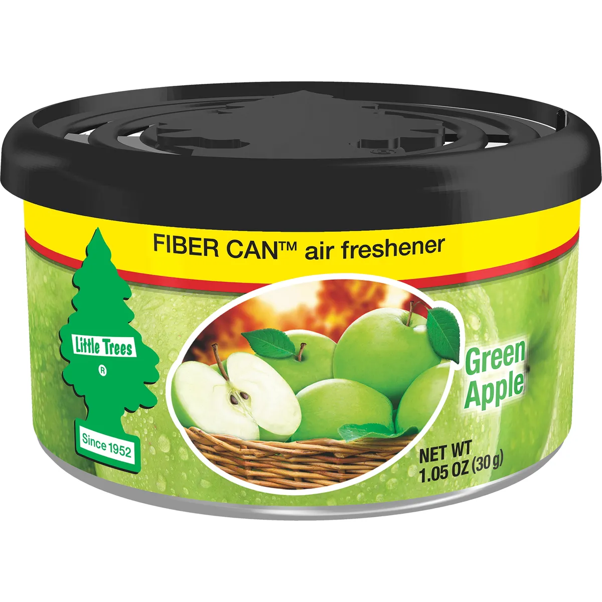 Ароматизатор в баночке Fiber Can Яблоко (Green Apple) Car-Freshner UFC-17816-24