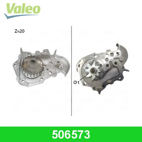 Помпа, водяной насос RENAULT Logan/Sandero 1.4/1.6L 04->/LADA Largus 8V VALEO 506573