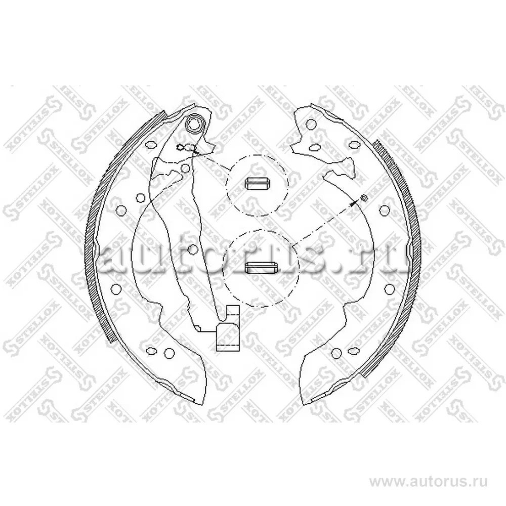 Колодки барабанные Renault Espace/Safrane,Peugeot 40 STELLOX 038 101-SX