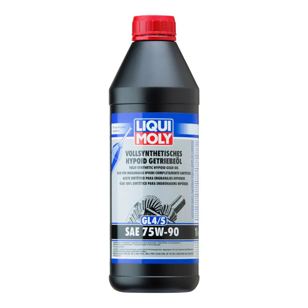 Масло трансмиссионное Vollsynth. Hypoid-Getrieb. 75W-90 GL-4/GL-5/MT-1 (1л) LIQUI MOLY 1024