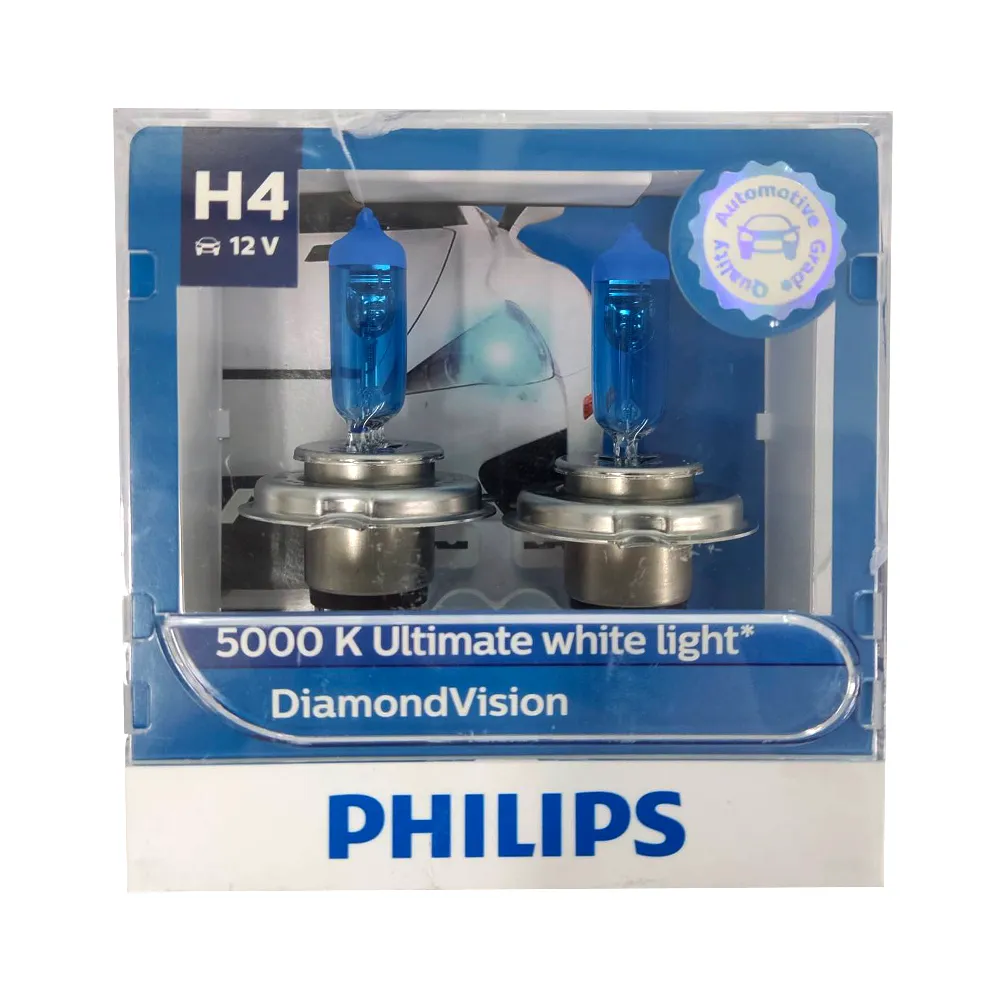 Уценка Лампа 12V H4 60/55W PHILIPS Diamond Vision 2 шт. DUOBOX 12342DVS2-N0