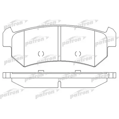 Колодки тормозные дисковые задн CHEVROLET: LACETTI 05-, NUBIRA седан 05-, NUB PATRON PBP1889