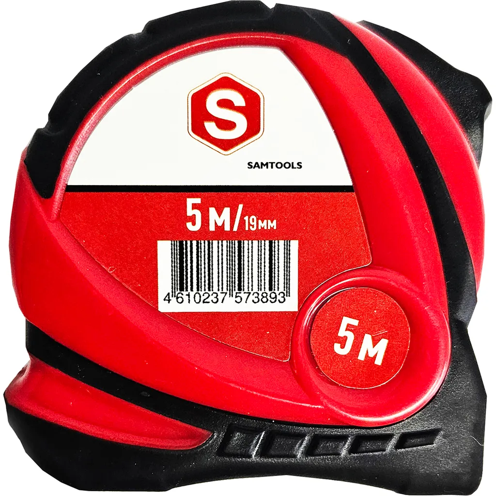 Рулетка 5 м с прорезиненным корпусом PREMIUM S SAMTOOLS SAMC-063100500