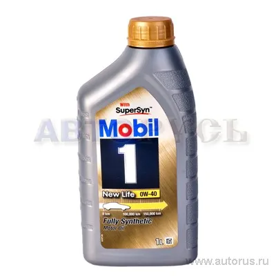 Масло моторное MOBIL 1 New Life 0W-40 синтетическое 1 л 150030