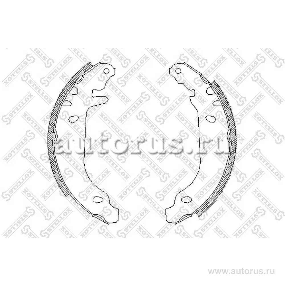 Колодки барабанные без рычага Renault R19 1.2 STELLOX 180 100-SX