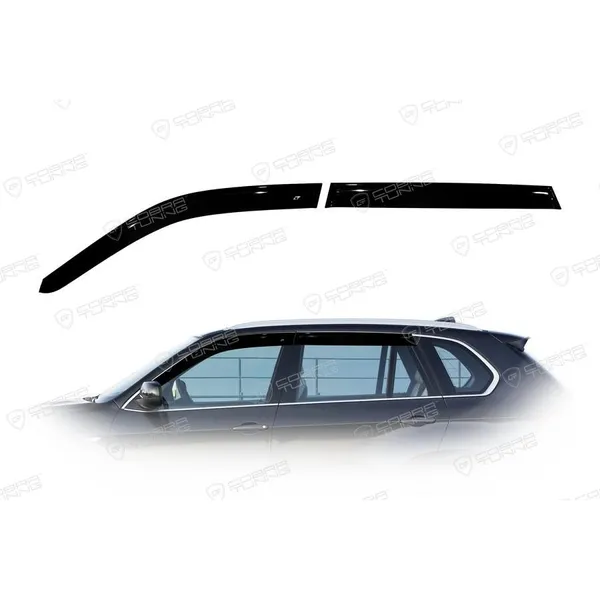Дефлектора на окна BMW X5 (E70) 2007-2013EuroStandard деф.окон Cobra Tuning BE20907