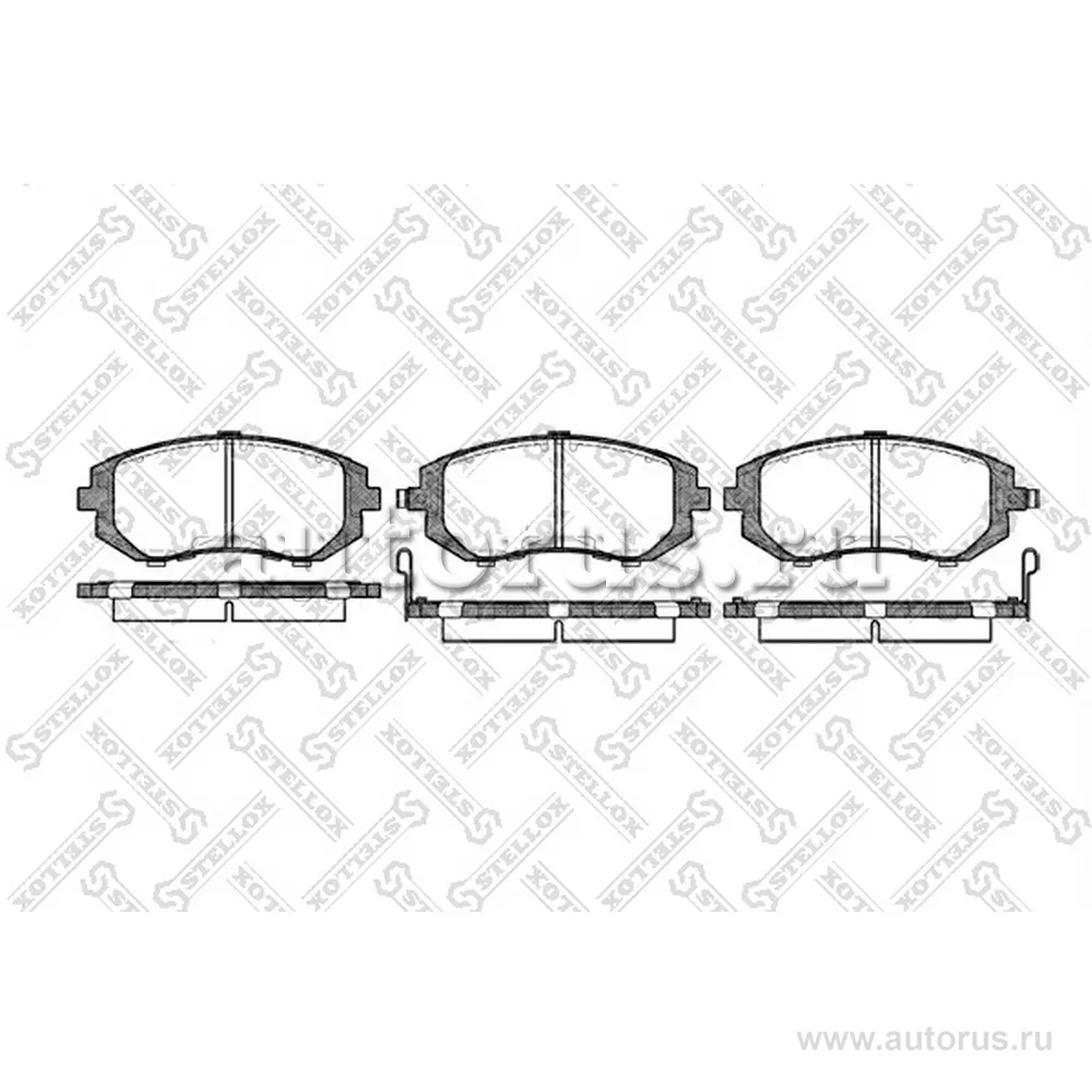 Колодки дисковые п. Subaru Legacy 2.0i/2.5i 98-03/Impreza 2.0i/T W STELLOX 962 002B-SX