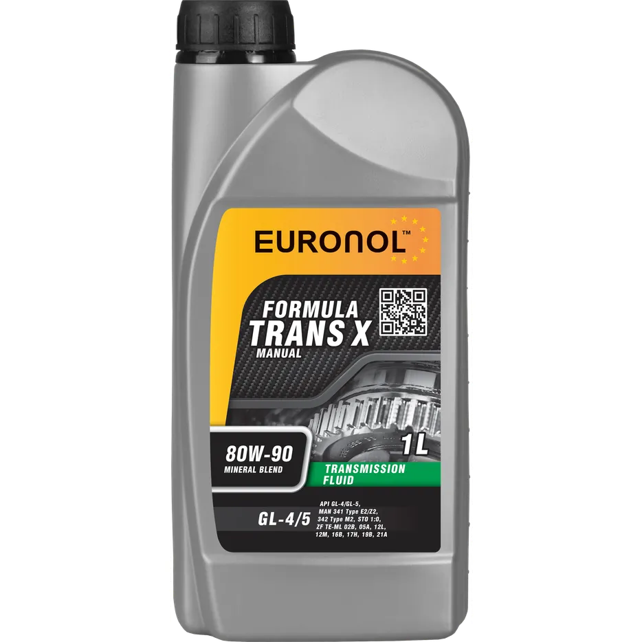Масло трансмиссионное EURONOL TRANSx80W-90 1 л 80212