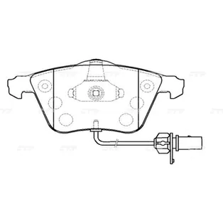 Тормозные колодки CTR CKVW-6