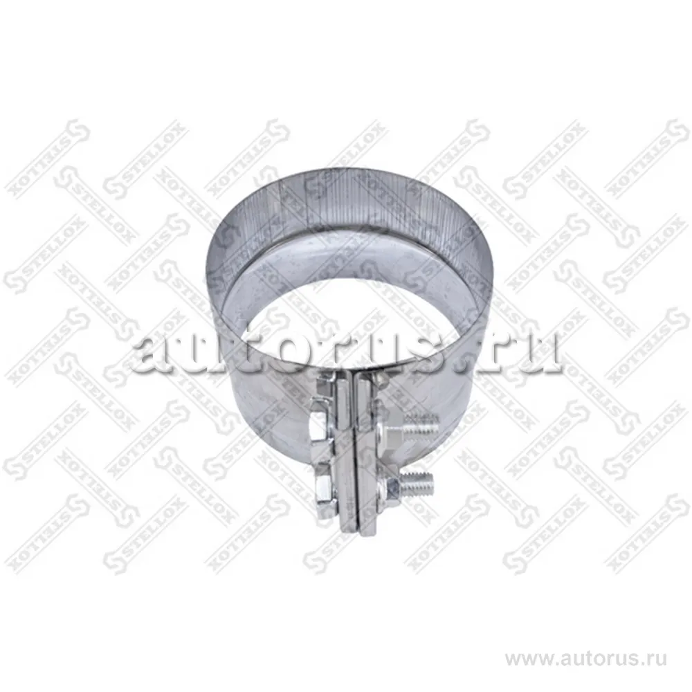 Хомут глушителя на 2 болта конус d 110 D 115 h 70 Volvo F10/F12(31 STELLOX 82-01010-SX