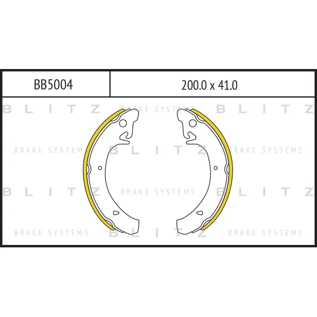 Колодки тормозные барабанные LADA 2108-2110/Priora 86-> BLITZ BB5004