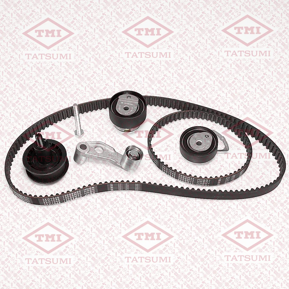 Комплект ГРМ, ремень 2шт. [130 зуб.,20mm / 58 зуб.,17mm] + 4 ролика SKODA Fabia/Octavia 99->VW Golf/Bora/Caddy/Polo/Se TATSUMI TFE1014