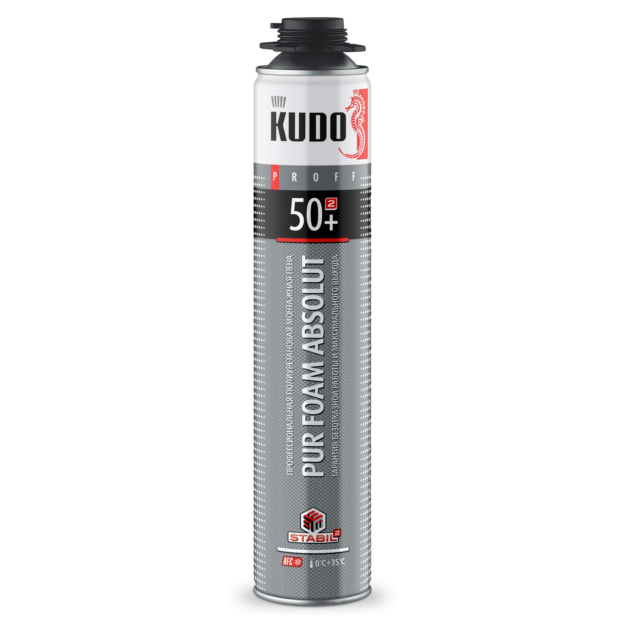 Пена п/у монтажная летняя PROFF 50+ 1000 мл под пистолет. KUDO KUPP10S50+
