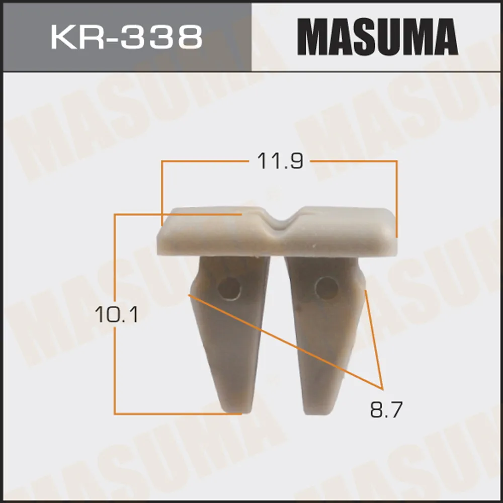Клипса автомобильная уп.50 MASUMA KR-338