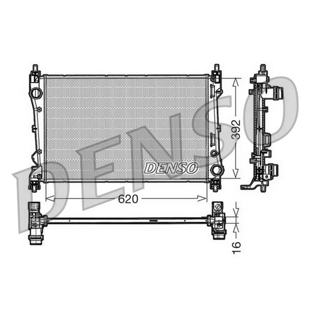 Радиатор системы охлаждения FIAT: DOBLO (152) 1.3 D Multijet 10 - , DOBLO Cargo (263) 1.3 D Multijet