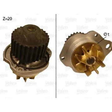 Помпа, водяной насос RENAULT Logan/Megane/LADA Largus 16V VALEO 506655