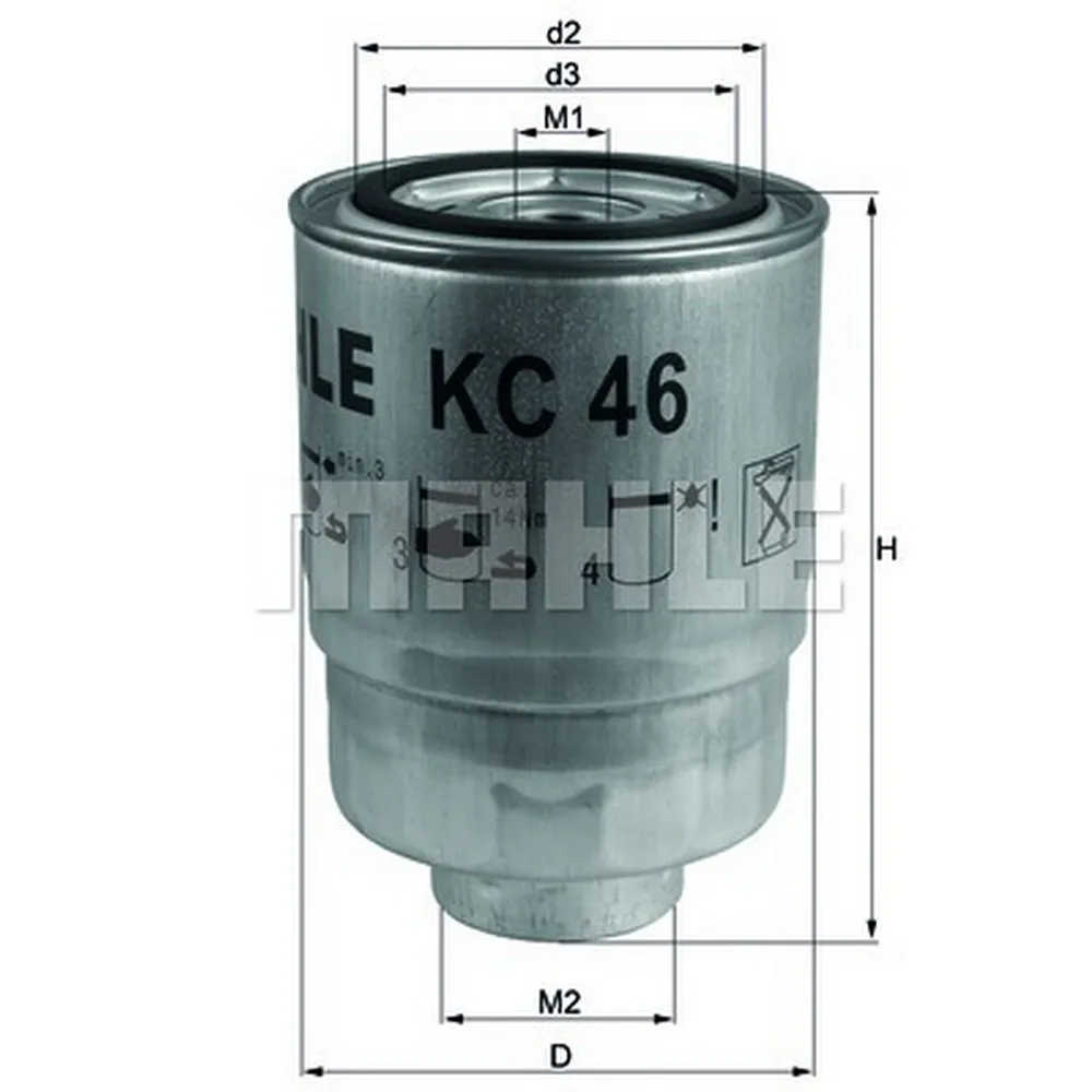 Фильтр топливный KNECHT/MAHLE KC46